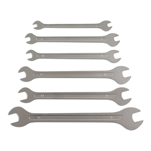 Ultra Thin Open Ended Spanner Set 6pc