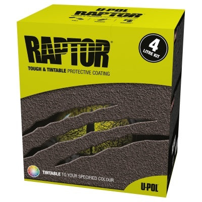 Raptor black spray on liner kit 4L