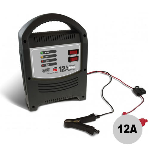 12/24V 12A LED automatic battery charger