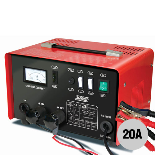 12/24V 20A metal cased battery charger