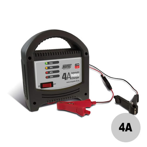 12V 4A LED automatic battery charger