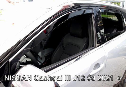 Nissan Qashqai 2021 onwards TEAM HEKO wind deflectors
