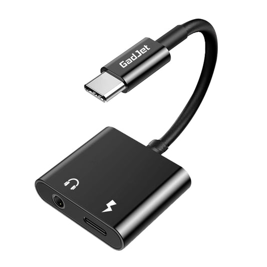 AUX to USB C charging adapter