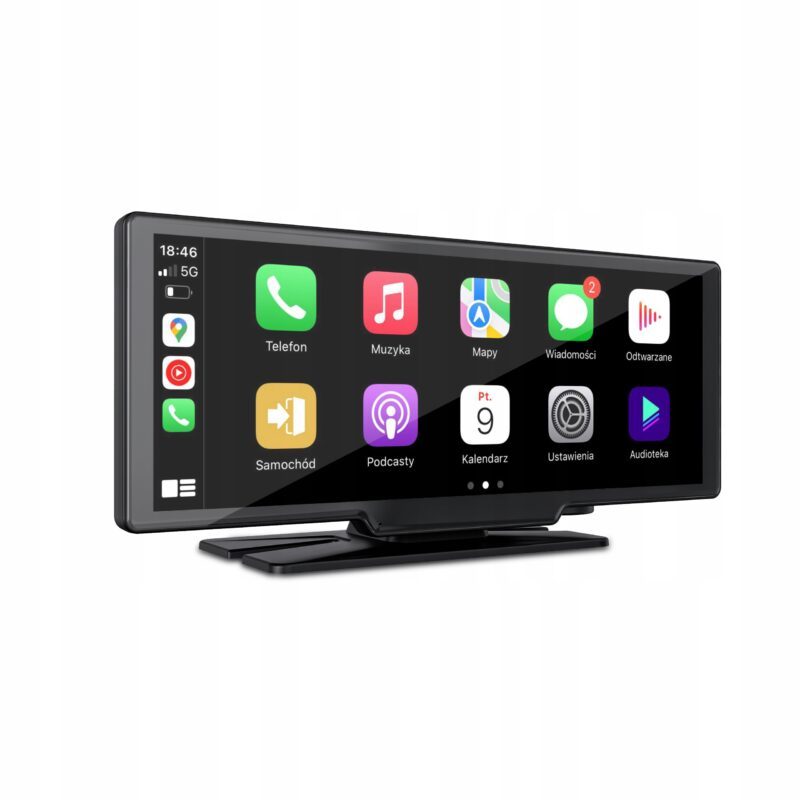 Nexadio CP300 Multimedia In – Car Tablet 10″ — CarPlay, Android Auto, Mirror Link, FM Transmitter