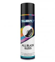 Concept gloss black paint
