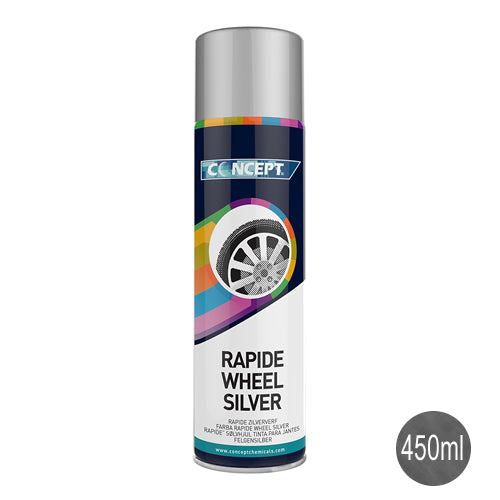 Concept rapide wheel silver paint