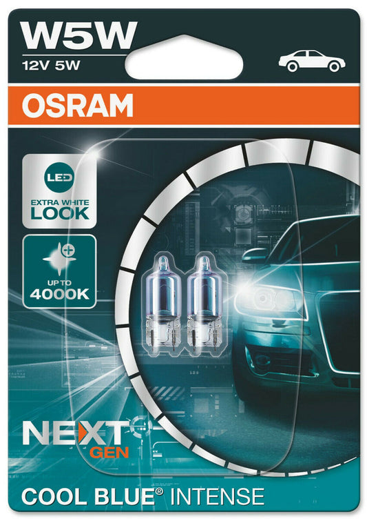 Osram cool blue intense w5w, 12v