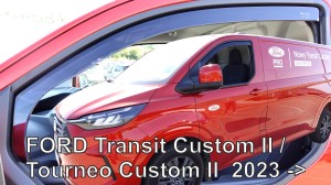 Ford Transit custom gen 2 2023 onwards Team Heko wind deflectors