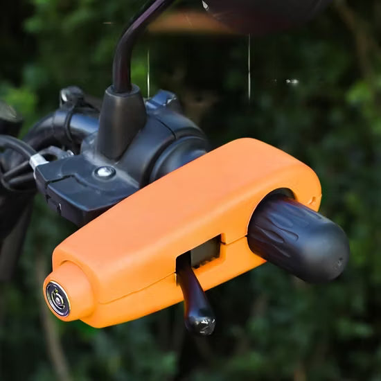 Motorcycle handlebar lock