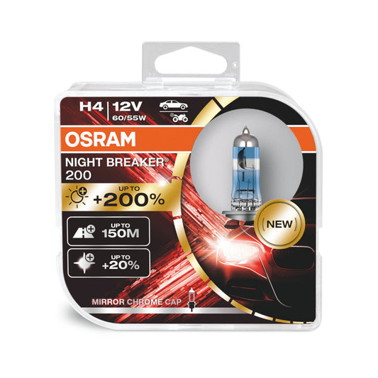 osram night breaker laser 200%, H4, 12v