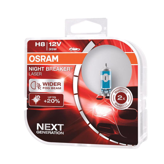 Osram night breaker laser H8, 12v