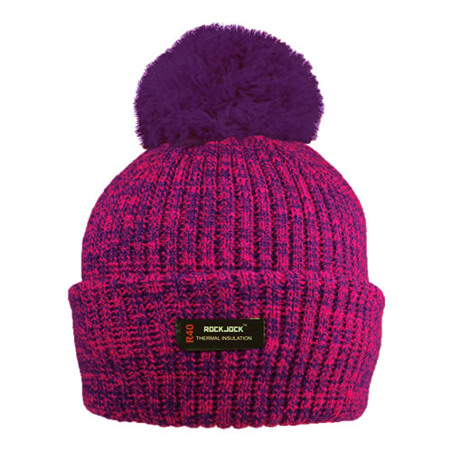 Pink bobble hat