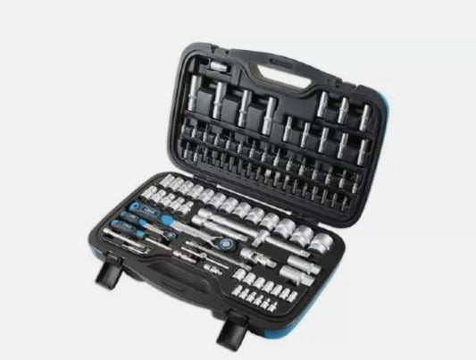 Laser tools socket ratchet tool set 1/4 drive & 1/2 drive 95pc set