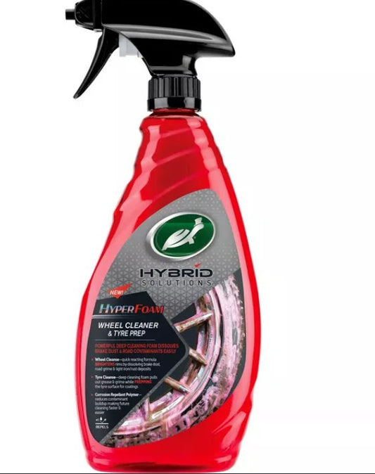 Turtle Wax Hybrid hyper foam wheel cleaner and tyre prep