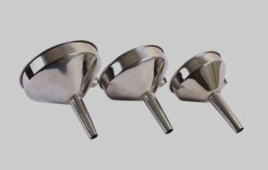 Laser tools stainless steel funnel set 3 pc