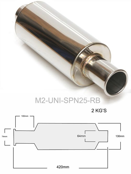 Spoon STYLE 270mm exhaust back box