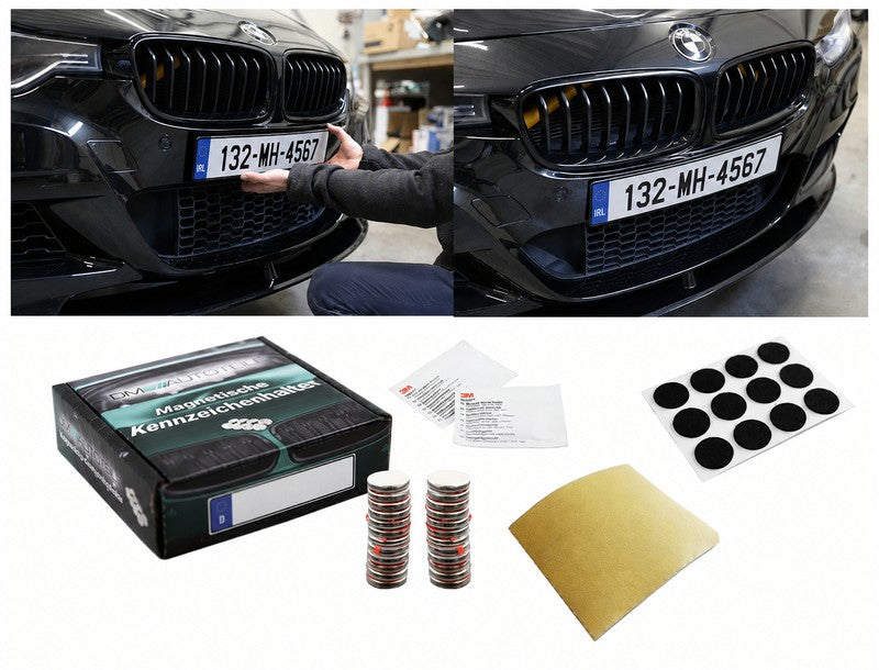 DMA Magnetic Number Plate Holder Kit – Frameless & Removable